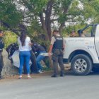 El personal de la policía en la investigación del caso ocurrido en Salinas