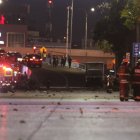 El artefacto explosivo afectó a varios edificios a su alrededor.