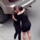 La reacción después del choque se volvió viral.