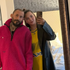 Chito Vera y María Paulina Escobar, juntos el día de la pelea ante Zahabi.