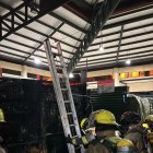 Bomberos actuaron de inmediato ante la emergencia.