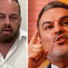 Xavier Jordán y el exministro del Interior, José Serrano.