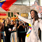 Nadia Mejía fue despedida en el aeropuerto de Guayaquil este 24 de octubre de 2025.