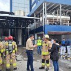 Incendio en parque industrial de Cuenca fue controlado, reportaron bomberos.