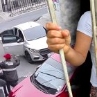 Cámaras de seguridad captaron el instante en que Carlos Medrano fue secuestrado.