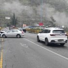 Un accidente de tránsito de registró en el sector de Guápulo, zona oriente de Quito.