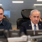 El ministro de Defensa Israel Katz junto al primer ministro Benjamin Netanyahu.