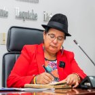 Lourdes Tibán, prefecta de Cotopaxi, cuestionó el apoyo del Gobierno de Noboa a la provincia.