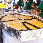 ´La natilla´ un dulce tradicional de la zona rural de Santa Elena se repartió en la comuna Palmar