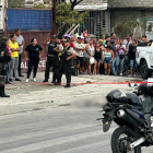 Escena del crimen en Bastión Popular, Guayaquil, donde se registró un ataque armado.