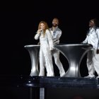 El show de la artista duró aproximadamente dos horas.