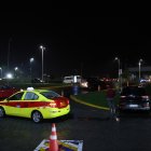 Los taxistas hallan seguridad en parquear en una gasolinera cercana al aeropuerto capitalino.