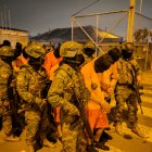 Este es el primer grupo de presos que llegó a la cárcel El Encuentro ubicada en Santa Elena.