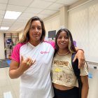 Génesis Borja (d), junto a Mimi Barona, ambas terminaron primera y segunda, respectivamente, el ranking ALAS.