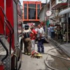Bomberos del cantón Daule atendieron la emergencia.