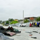 La zona del accidente, en la Juan Montalvo, Guayaquil.