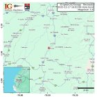 Un sismo de magnitud 3.4 se localizó a 2,6 km de Ventanas, en Los Ríos