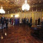 Daniel Noboa en una de las posesiones a su Gabinete.