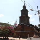 La iglesia Santa Catalina situada en Colonche es el templo católico más antiguo de la Península de Santa Elena.