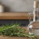 Un limpiador casero de romero y vinagre combina aroma y limpieza natural para el hogar.