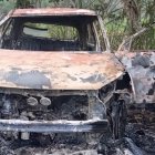 Seis cadáveres fueron hallados junto a un carro incinerado, en el sitio La Pimienta, del cantón Pedernales