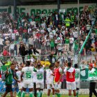 El Reales Tamarindos estuvo casi a 'reventar' de hinchas para presenciar el ascenso de Liga de Portoviejo a Serie B.
