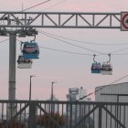 Cabinas de la Aerovía en funcionamiento. Expertos y ciudadanos plantean cambios para mejorar su uso y atractivo.