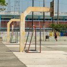 El parque queda en el sector de La Sopeña. En este punto, los niños habrían compartido previo a ser llevados lejos por los militares.