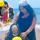 Elizabeth Díaz se mostraba rindiendo culto a la Santa Muerte.