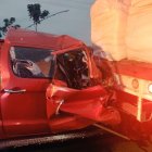 La camioneta se impactó con un camión, en la vía Balzar - El Empalme, Guayas.