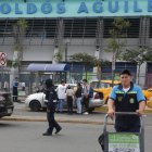 Los comunicadores se encontraban grabando en los exteriores de la terminal terrestre.