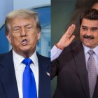 Donald Trump (i), presidente de Estados Unidos; y Nicolás Maduro, dictador de Venezuela.