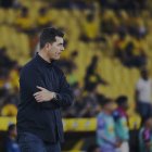 El entrenador español Ismael Rescalvo no ha tenido una buena temporada en Barcelona SC.