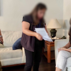 Imagen compartida por Fiscalía sobre la detención de Tannya Varela.