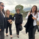 Familiares del expresidente Rodrigo Borja llegaron al centro cultural Itchimbía.