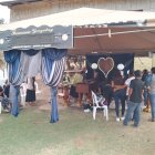 Velatorio de los dos parientes asesinados.