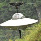 El atractivo extremo “Ovni”, una estructura tipo tarabita que cruza la montaña en el sector Río Blanco, donde ocurrió el accidente.