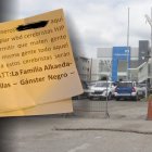 Este es uno de los panfletos arrojados en la Policía Judicial.