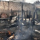 El inmueble donde estaban las víctimas quedó destruido por la explosión.