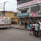 El área del crimen, en Los Rosales, Guayaquil.