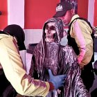 Las calaveras tenían un altar en la casa de los sospechosos.