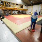 Personal de Fedeguayas intervino y adecentó este viernes 16 de enero coliseos y oficinas.