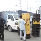 Los camiones y la mercadería fueron recuperados por agentes policiales.