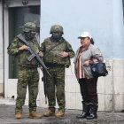 Los militares se han desplazado al Centro Histórico para apoyar en la saeguridad.