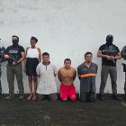 Los detenidos fueron presentados por la Policía.
