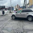 El tránsito vehicular de la zona estuvo paralizado hasta que los cuerpo de emergencia atendieran al herido.