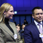 El viaje de Lavinia Valbonesi en el avión presidencial a Davos será investigado por la legisladora del correísmo, Mónica Palacios.