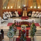 El funeral fue en la Catedral de la Purísima de Macas.