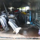 Quince motores fuera de borda y 20 canecas de gasolina fueron incautados.