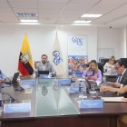 Andrés Fantoni (c), presidente del Consejo de Participación Ciudadana y Control Social (CPCCS).